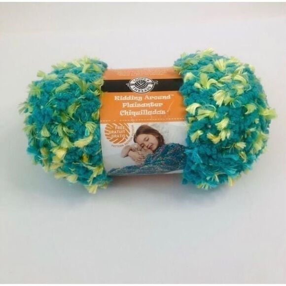 NEW LOOPS & THREADS Kidding Around Yarn 1 Skein, Color Teal yo, 3.5 Oz, 72 yds. - Picture 1 of 4